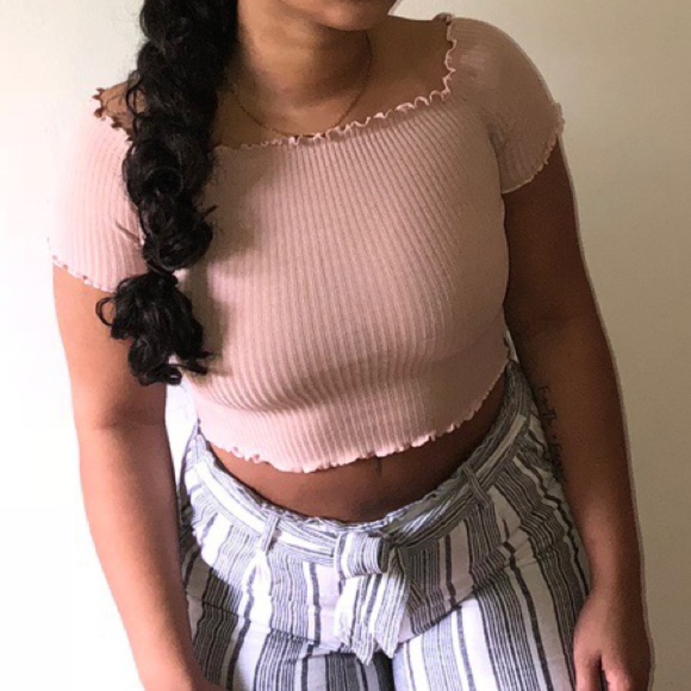 Off the Shoulder Crop Top